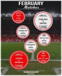 Jadwal Pertandingan MUFC Bulan Pebruari 2016