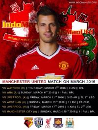 Jadwal Pertandingan MUFC bulan Maret 2016